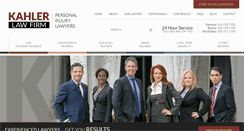 Desktop Screenshot of kahlerlawfirm.com