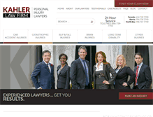 Tablet Screenshot of kahlerlawfirm.com